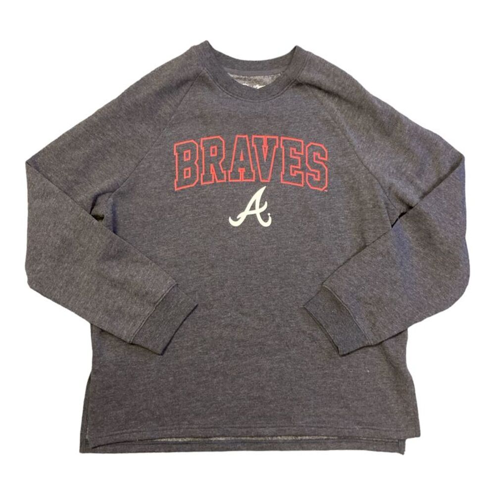 ATL Braves - Genuine Merchandise Women's Campus Lifestyle MLB Long Sleeve Pullov